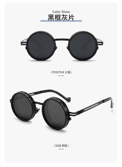 New Summer Manual ND9 Gear Rotating Adjustable Brightness Sunglasses Polarized Sun Protection and UV400 Protection Sunglasses