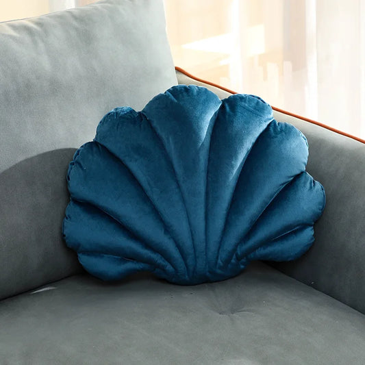 Dutch Velvet Shell Cushion Light Luxury INS Solid Color Pillow for Home Sofa with Skin-friendly and Waist-supporting Design