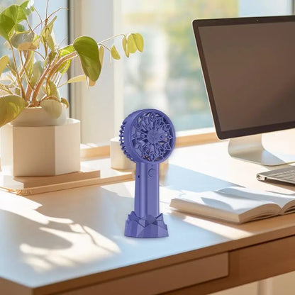 Handheld Mini Fan USB Rechargeable Small Pocket Fan USB Rechargeable Portable Hand Fan Personal Desk Fan Powerful Eyelash Fan