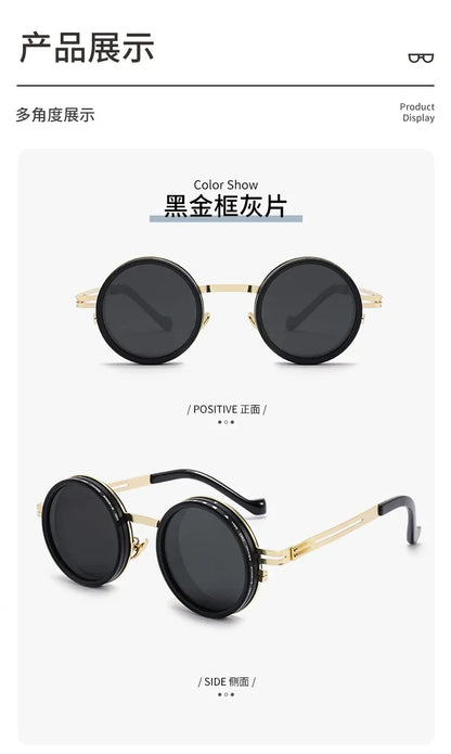 New Summer Manual ND9 Gear Rotating Adjustable Brightness Sunglasses Polarized Sun Protection and UV400 Protection Sunglasses