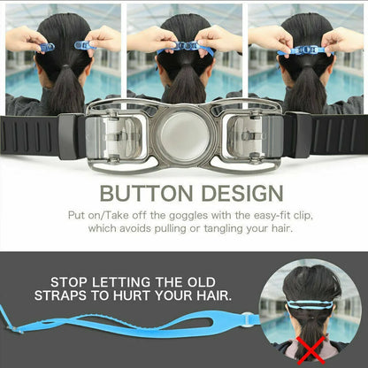 Swimming Goggles Mirror Clear Anti-UV Anti-Fog Swim Glasses For Adult And Child~