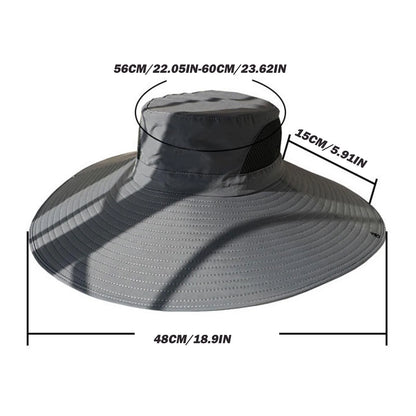 Solar Fan Hat For Men Summer Outdoor Working Fishing Sunshade Fisherman Hat Mens Solar Usb Charging Powered Visors Wide Brim Hat
