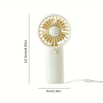 Protable Mini Fan Convenient Creative Small Fan Handheld Pocket Hand-held Fan Lightweight Adjustable Cute Small Fa