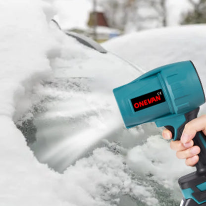 ONEVAN 200M/S Brushless Electric Turbo Fan Blowers 2000W Cordless Jet Fan Snow Leaf Dust Air Blowing Tool Fit 18V Battery