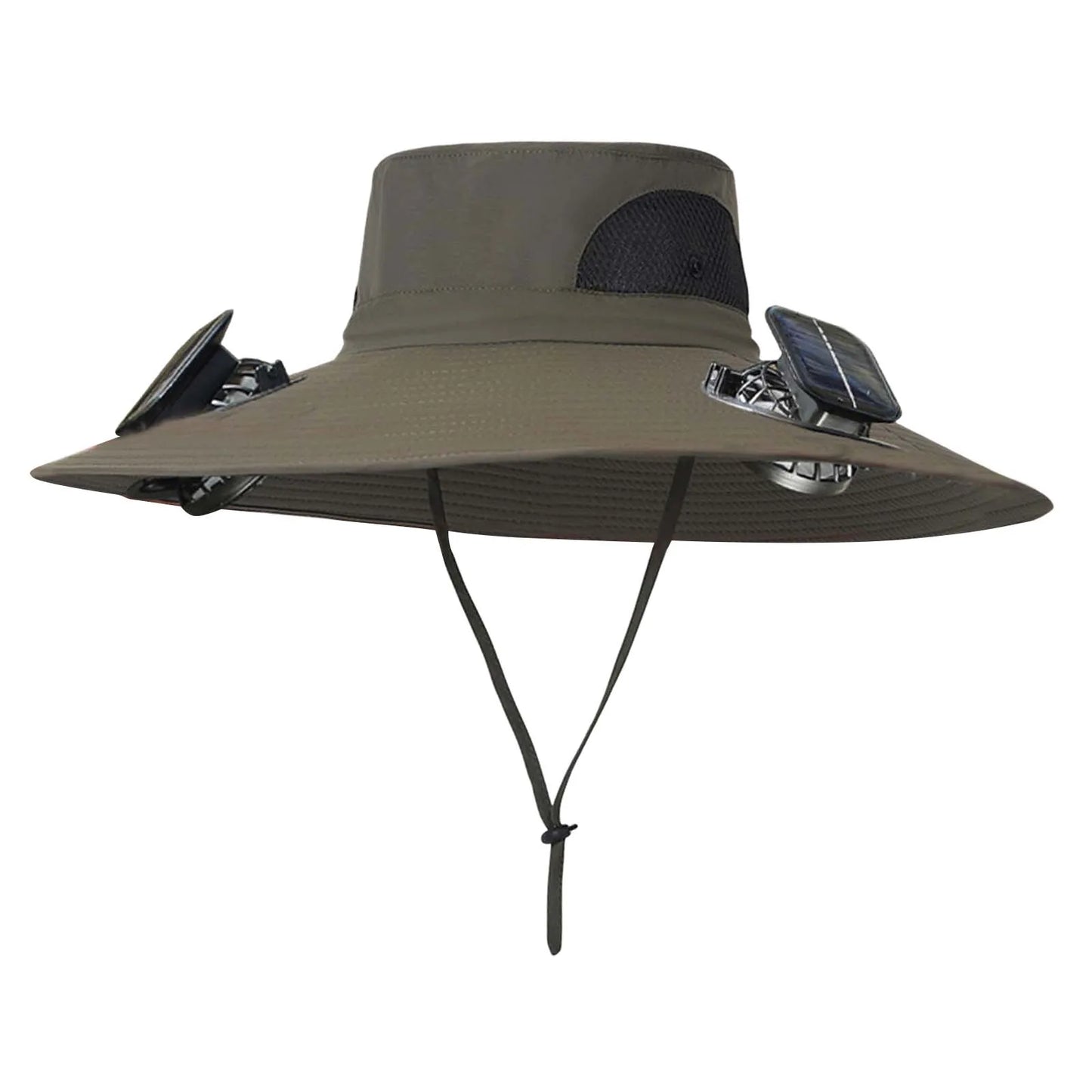 Solar Fan Hat For Men Summer Outdoor Working Fishing Sunshade Fisherman Hat Mens Solar Usb Charging Powered Visors Wide Brim Hat