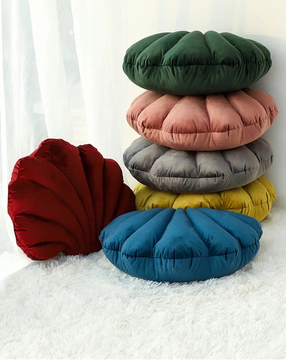 Dutch Velvet Shell Cushion Light Luxury INS Solid Color Pillow for Home Sofa with Skin-friendly and Waist-supporting Design