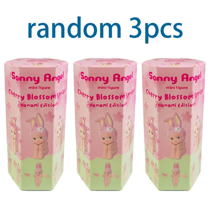 S Angel Cherry Blossom Blind Box standting Sakura Rabbit Surprise Tideplay Toy Doll Handmade Lucky Mascot Gift Mystery Boxes