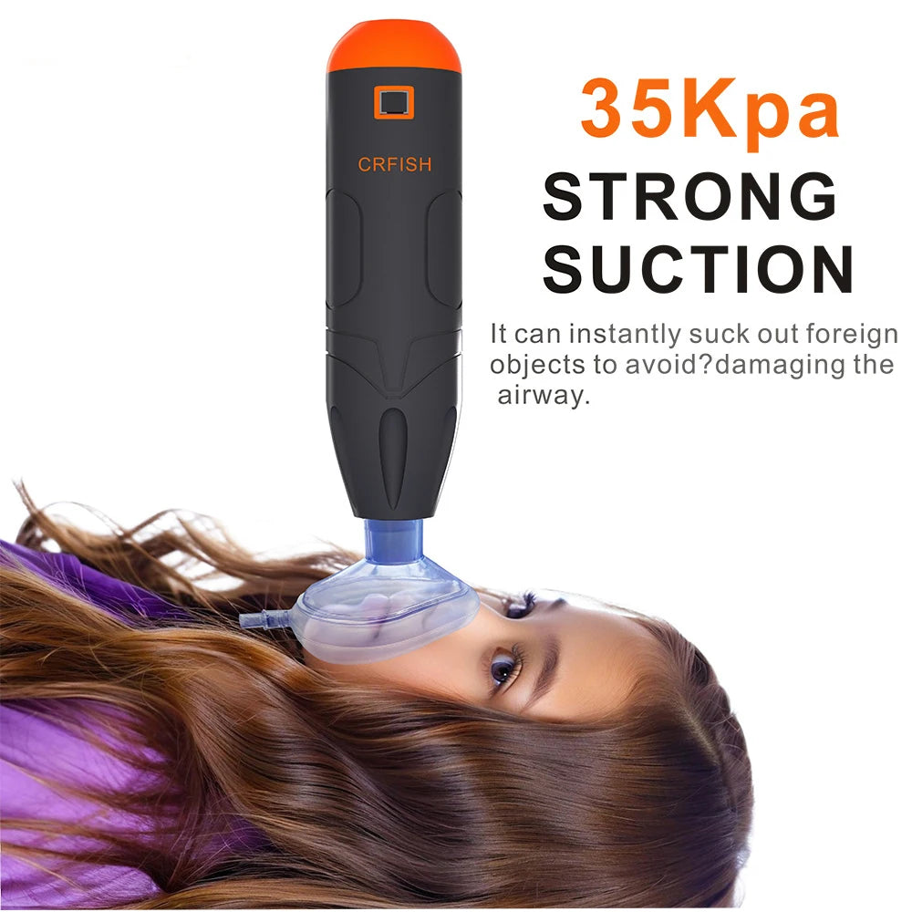 First Aid Anti Choking Rescue Device Automatic for Adults Kids Home Choking Device Emergency Sucker CPR Machine Anti-choking