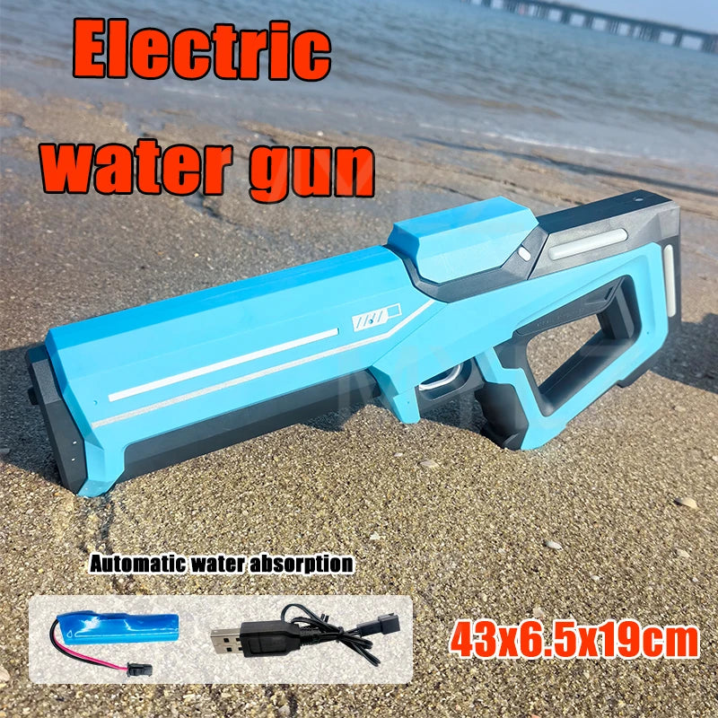Automatic Water High Pressure Electric Water Gun Toys for Kids Summer Outdoor Pool Fight Games Children Water Toys Gift