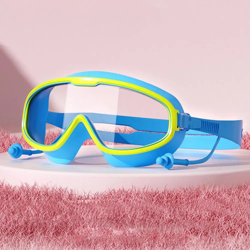Kids Swim Goggles Continuous Swimming Glasses Anti-Fog Kids Goggles No Leakage Swim Glasses for More Than 3 Years Old Teens