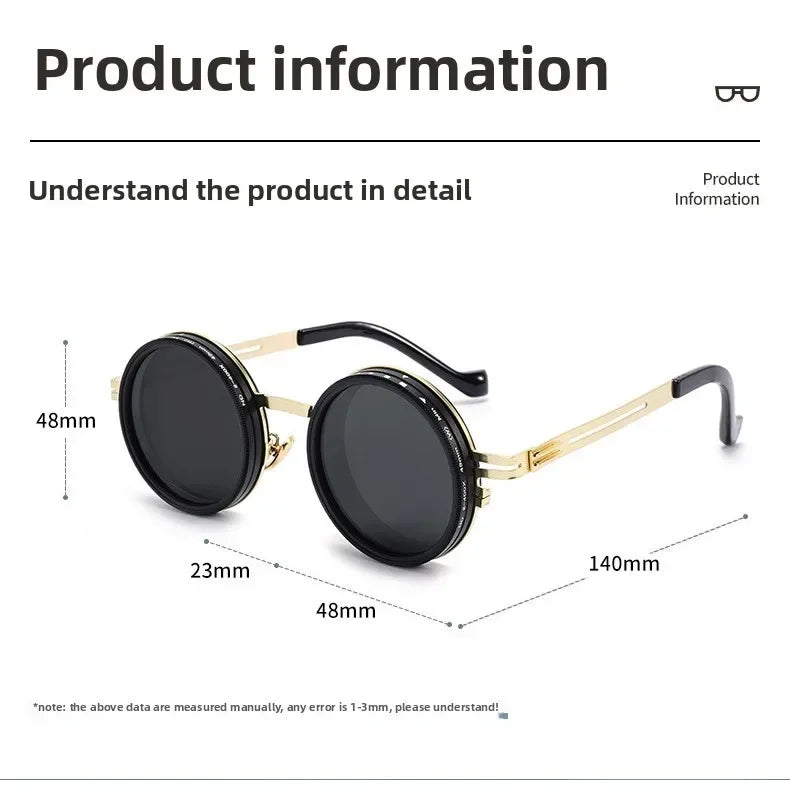 New Summer Manual ND9 Gear Rotating Adjustable Brightness Sunglasses Polarized Sun Protection and UV400 Protection Sunglasses