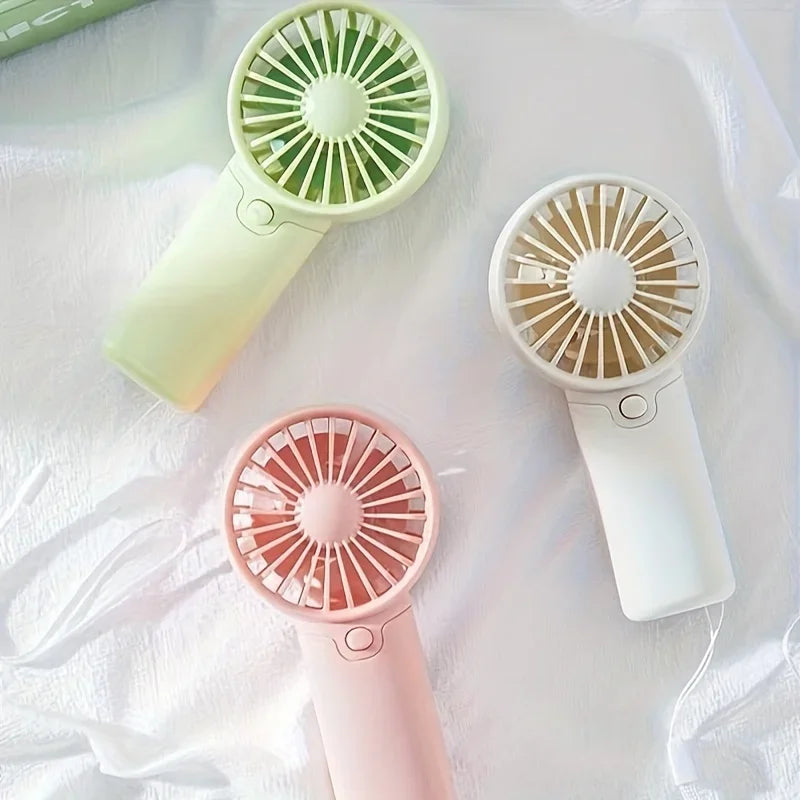 Protable Mini Fan Convenient Creative Small Fan Handheld Pocket Hand-held Fan Lightweight Adjustable Cute Small Fa
