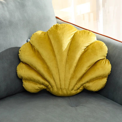 Dutch Velvet Shell Cushion Light Luxury INS Solid Color Pillow for Home Sofa with Skin-friendly and Waist-supporting Design