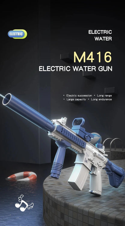 M416 Water Gun Fully Automatic Shooting Toy Summer M416 Water Gun Battle Beach Outdoor Entertainment Children's and Adult Toys